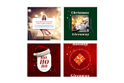 Christmas Social Media Templates, a Design Template by McLittle Stock (Thumbnail 3 of 4)
