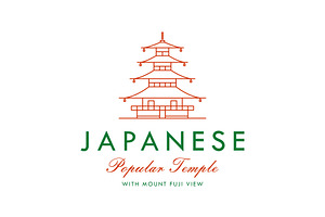 Minimal Japanese Temple Logo, a Branding & Logo Template by Buqancreative