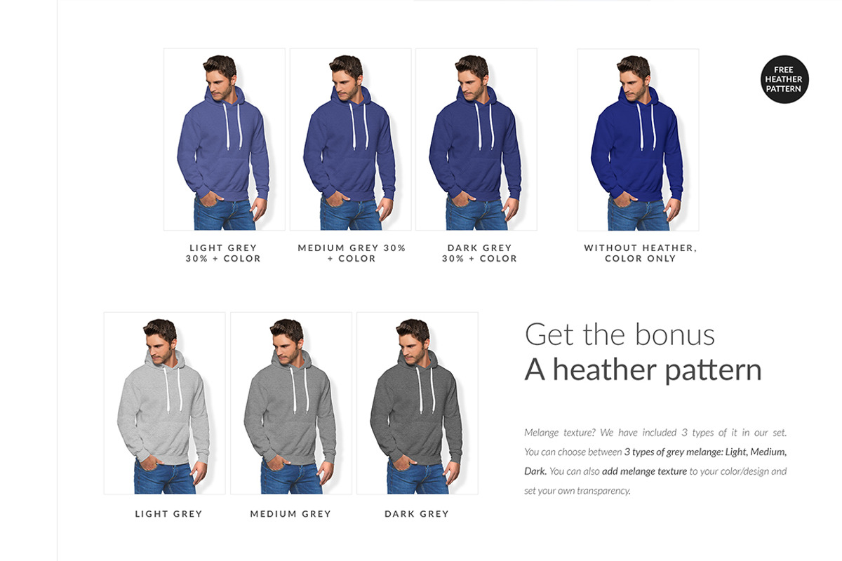 Men Hoodie 2 Mock-ups Set FREE DEMO, a Books & Magazine Mockup by Apparel_Mockups (Photo 14 of 25)