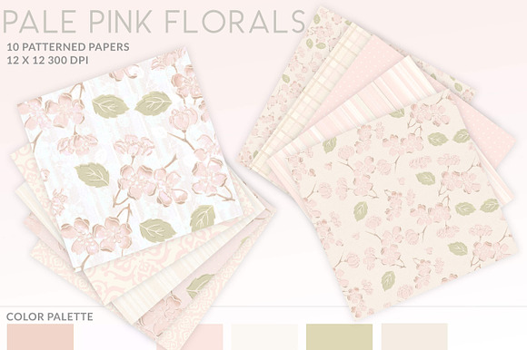 Pink Floral And Damask Backgrounds preview 6