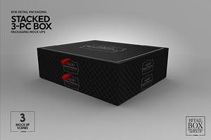 Stacked 3pc Box Mock Up