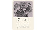 Calendar with monochrome flowers, a Stationery Template by NatalyN (Thumbnail 13 of 13)