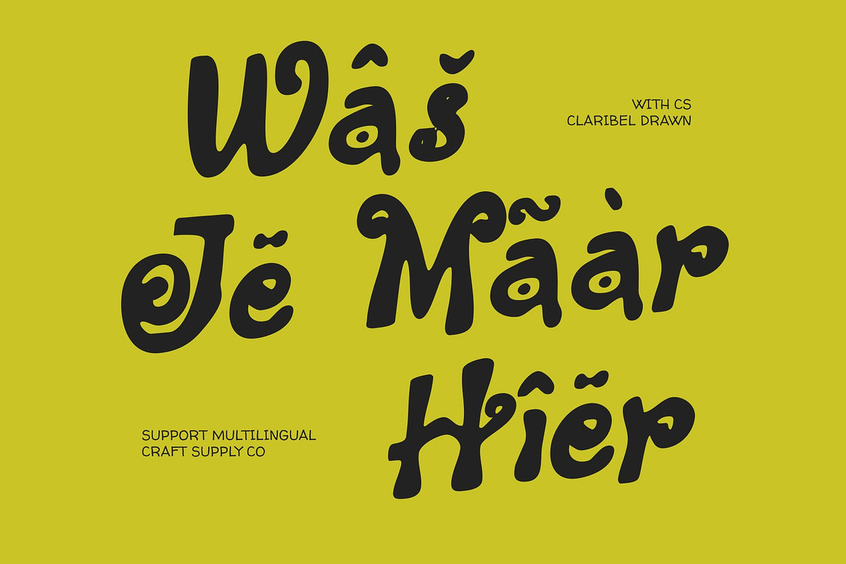 CS Claribel Drawn, a Sans Serif Font by Craft Supply Co. (Photo 5 of 8)