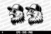 Cool bald eagle mascot, an Animal Illustration by Vectorhight (Thumbnail 2 of 3)