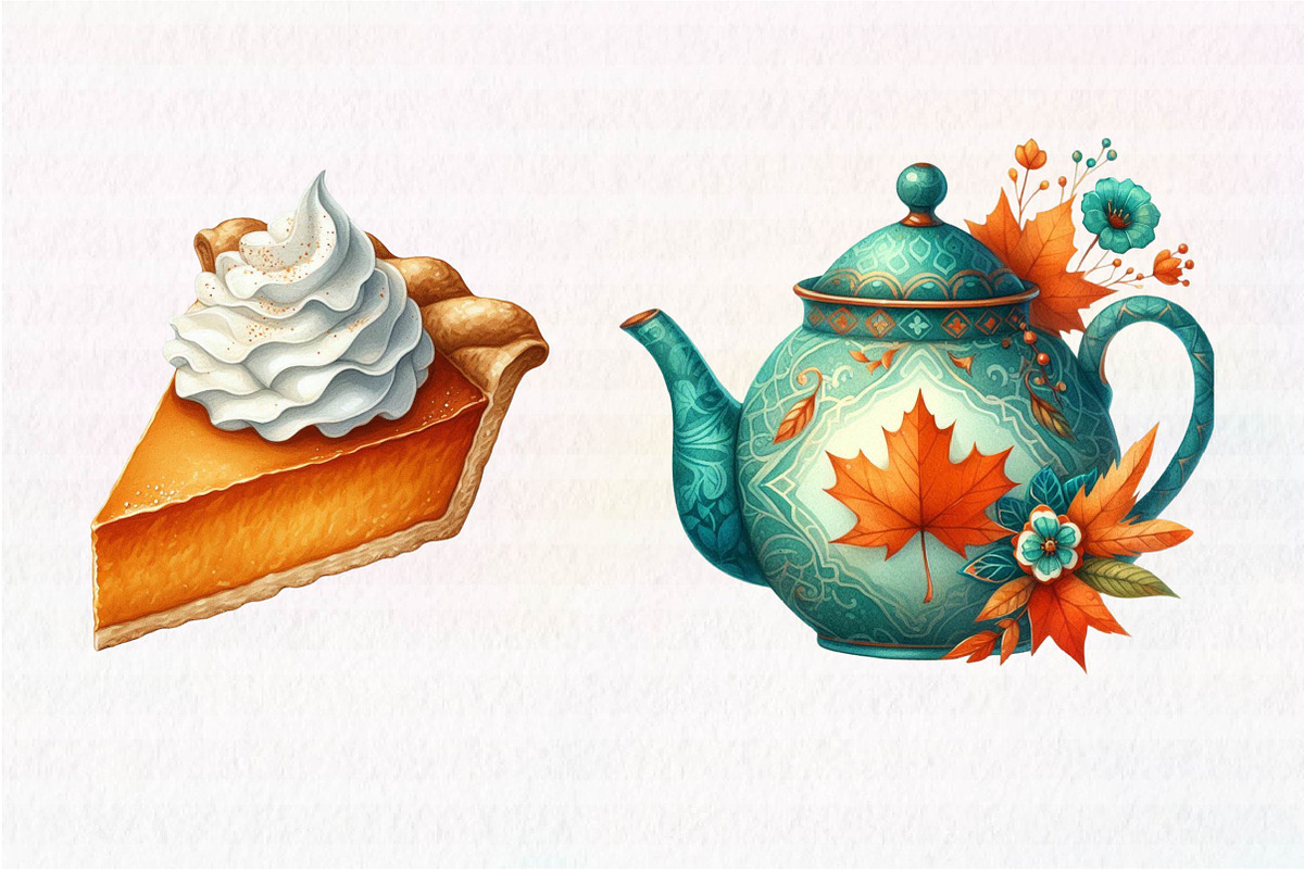 Kawaii Cozy Fall Autumn Clipart, an Illustration by CreationArt (Photo 5 of 5)