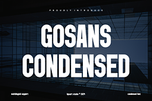 Gosans Condensed Font