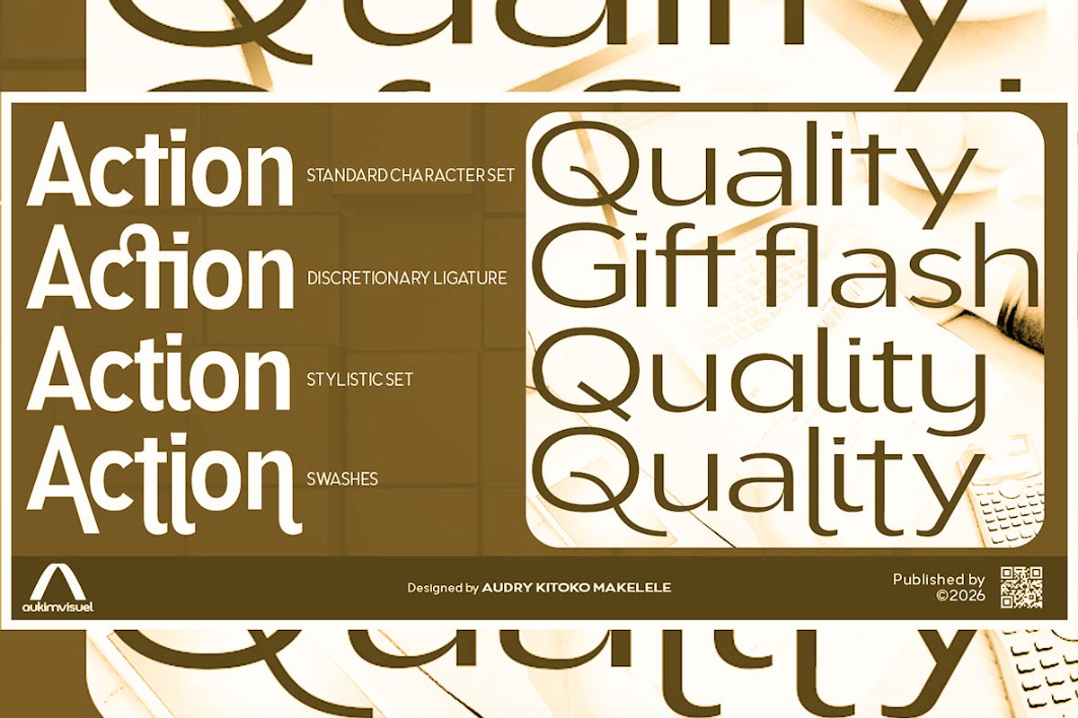 Aukim II Expanded, a Sans Serif Font by Aukimvisuel (Photo 3 of 15)