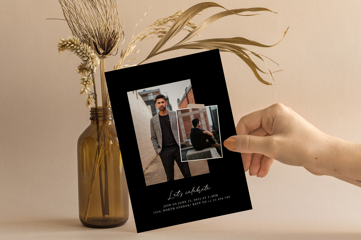 Graduation Card PSD Canva G415, a Card Template by Salsal Design (Photo 5 of 5)