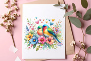 Romantic Bird Couples Clipart, an Illustration by SinaCreation (Thumbnail 8 of 11)