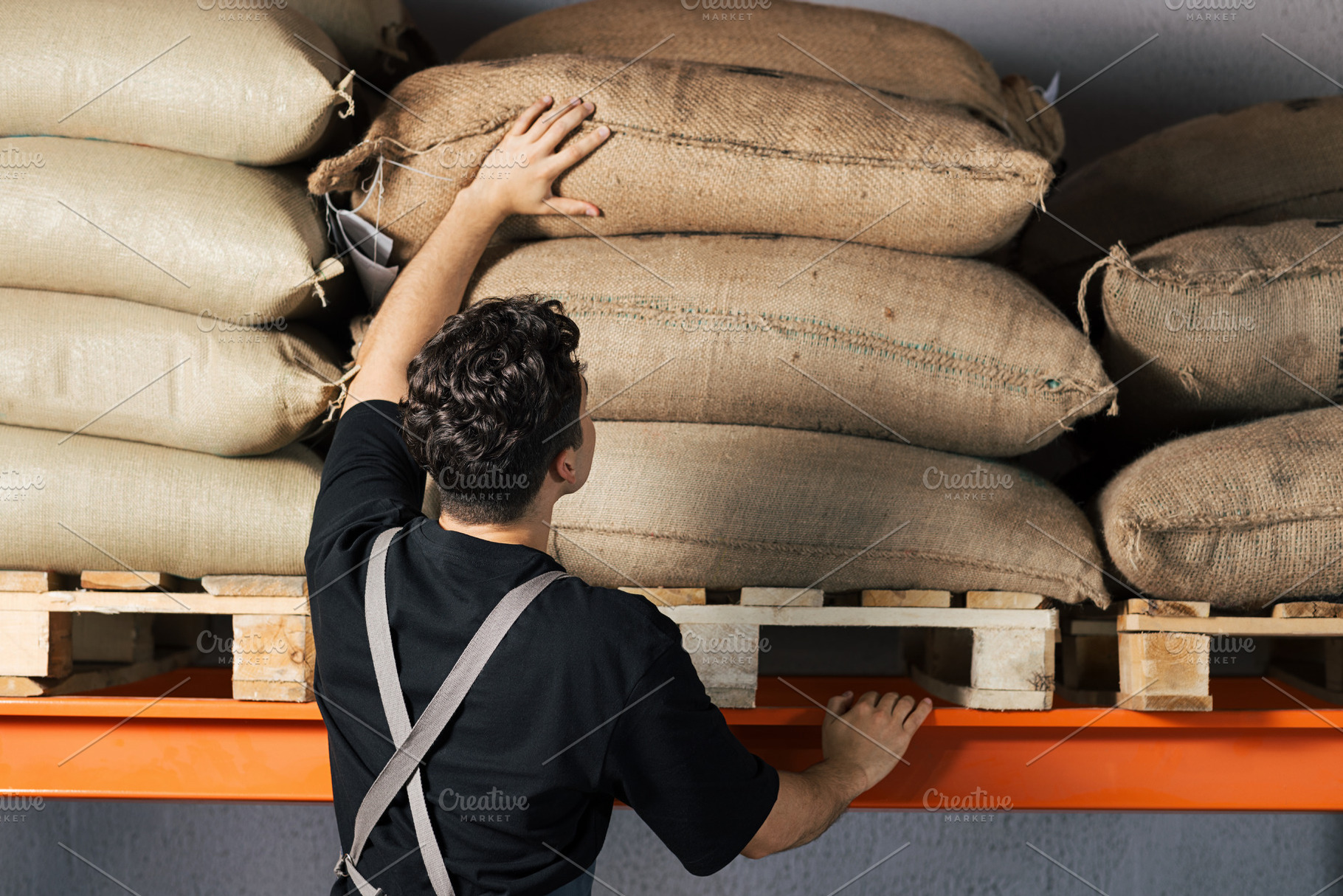 Rear view of a warehouse worker choo, a Person Photo by Artem Varnitsin