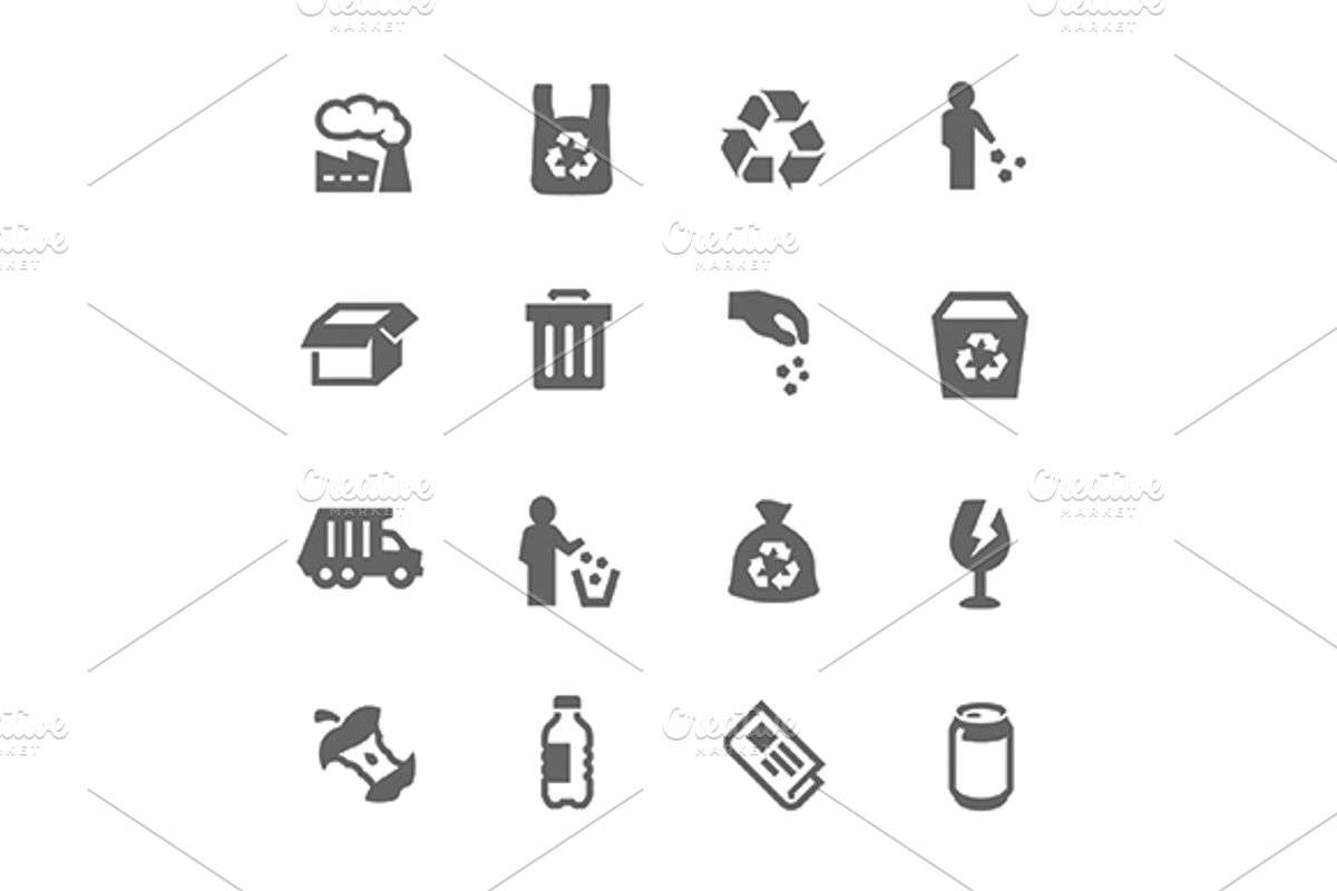 Simple Garbage Icons, an Icon by Davooda