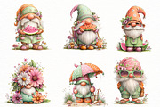 Whimsical summer gnome Clipart, an Illustration by Designworld (Thumbnail 2 of 6)