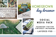 Social Media Pack: HOMEGROWN, a Social Media Template by lifenreflection (Thumbnail 2 of 3)