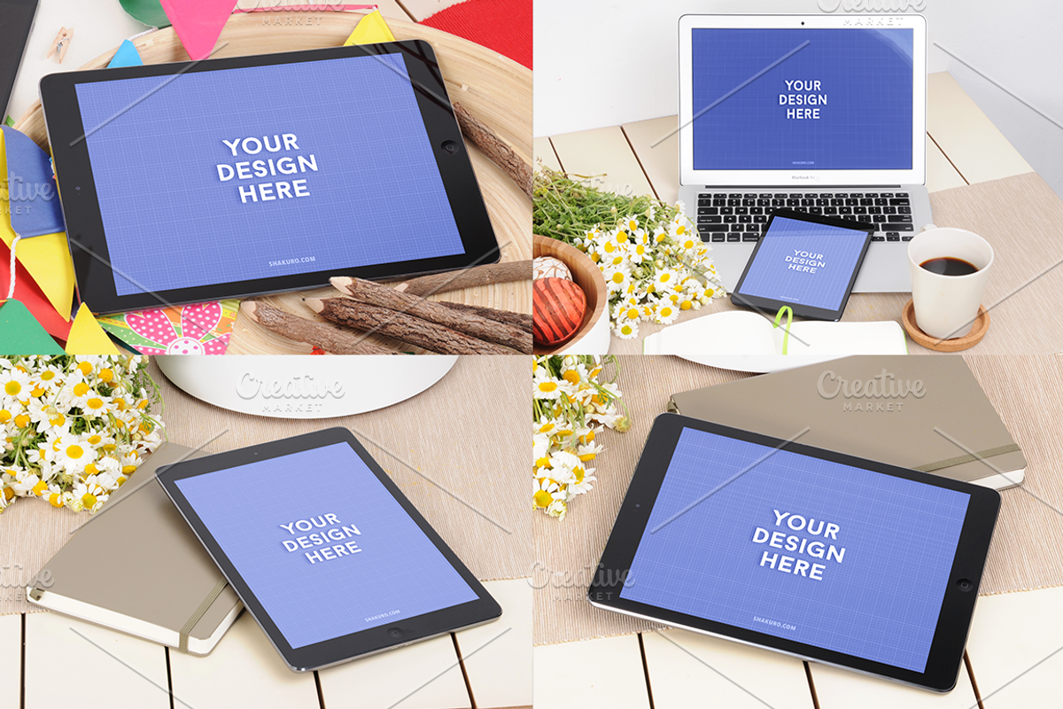 7 iPad mockups, an iPhone Mockup by Shakuro (Photo 2 of 2)