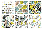 Birds&Plants, a Pattern Graphic by Daria Miazhevich (Thumbnail 2 of 3)