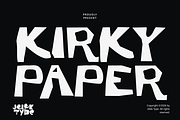 Kirky Paper, a Handwritten Font by JelekType (Thumbnail 1 of 8)