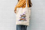 Spring Flower Book Stack Sublimation, an Illustration by CreationArt (Thumbnail 3 of 7)