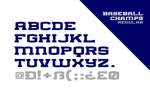 BASEBALL CHAMPS FONT FAMILY