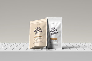 Coffee Pouch Packaging Mockup