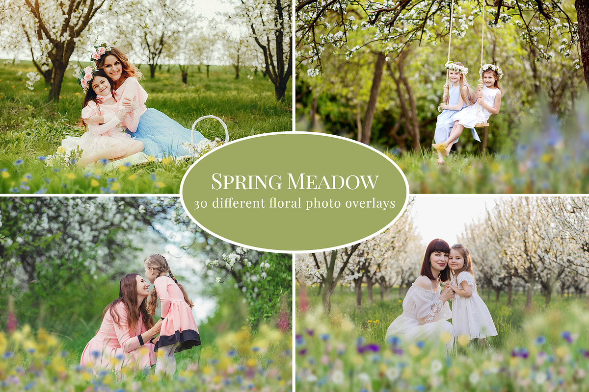 Spring Meadow photo overlays, a Layer Style Add-On by BrownLeopard (Photo 1 of 5)