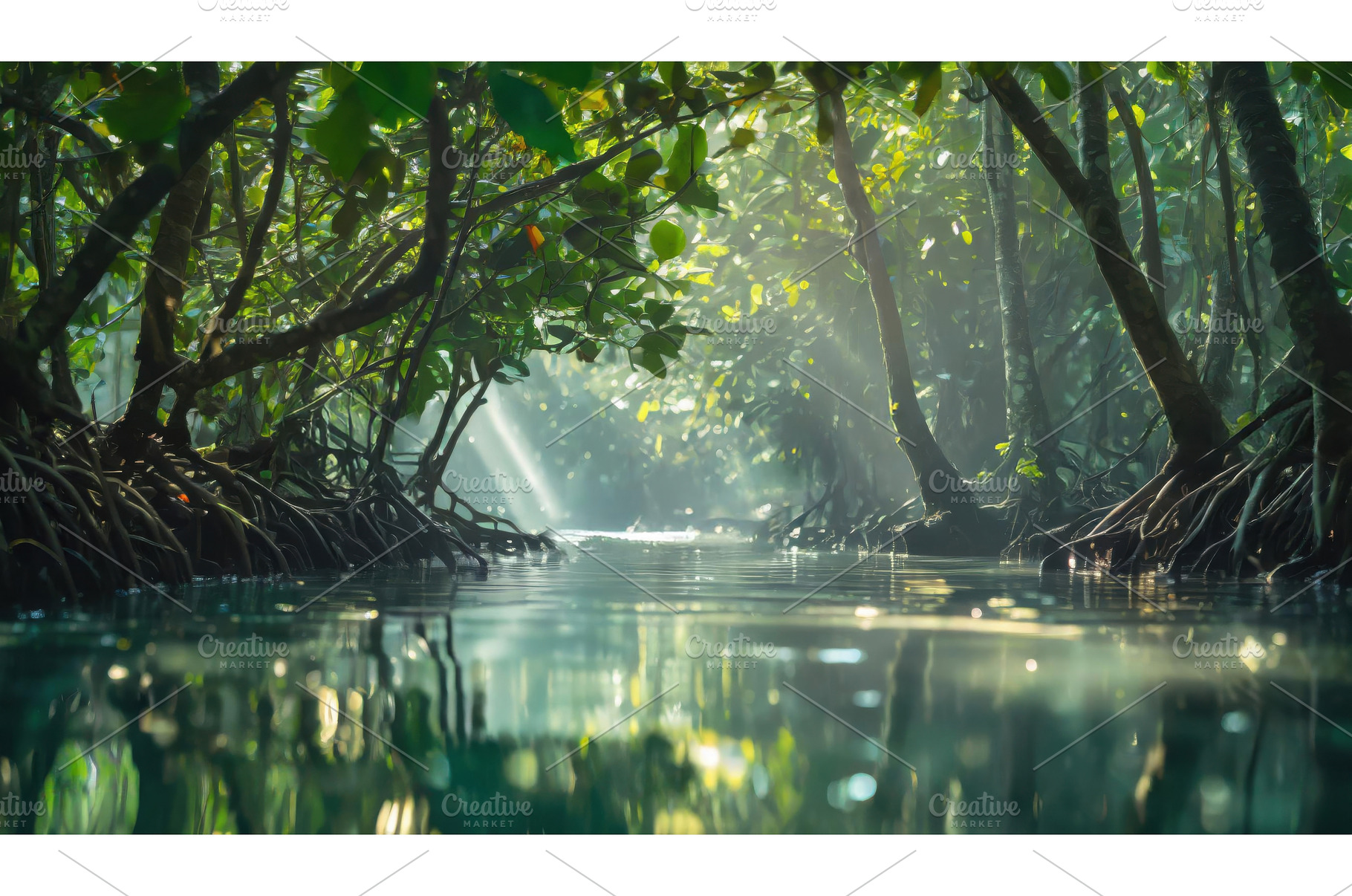 Serene mangrove river scene with, a Nature Photo by Igor Tichonow
