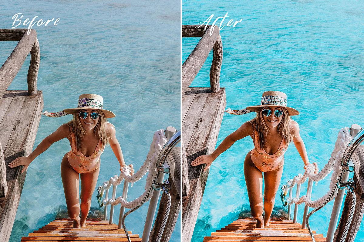 Mobile Lightroom Presets OCEAN TEAL preview 2