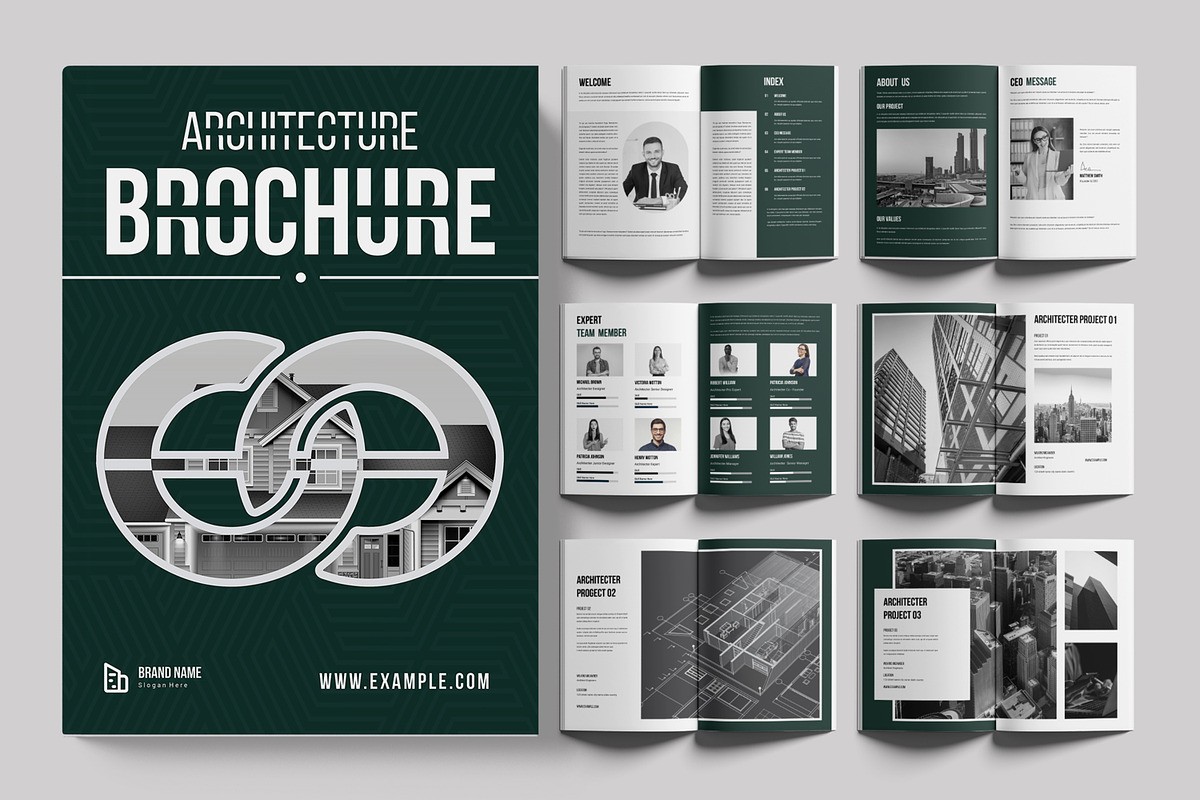Architecture Brochure Template, a Brochure Template by ContestDesign (Photo 1 of 3)