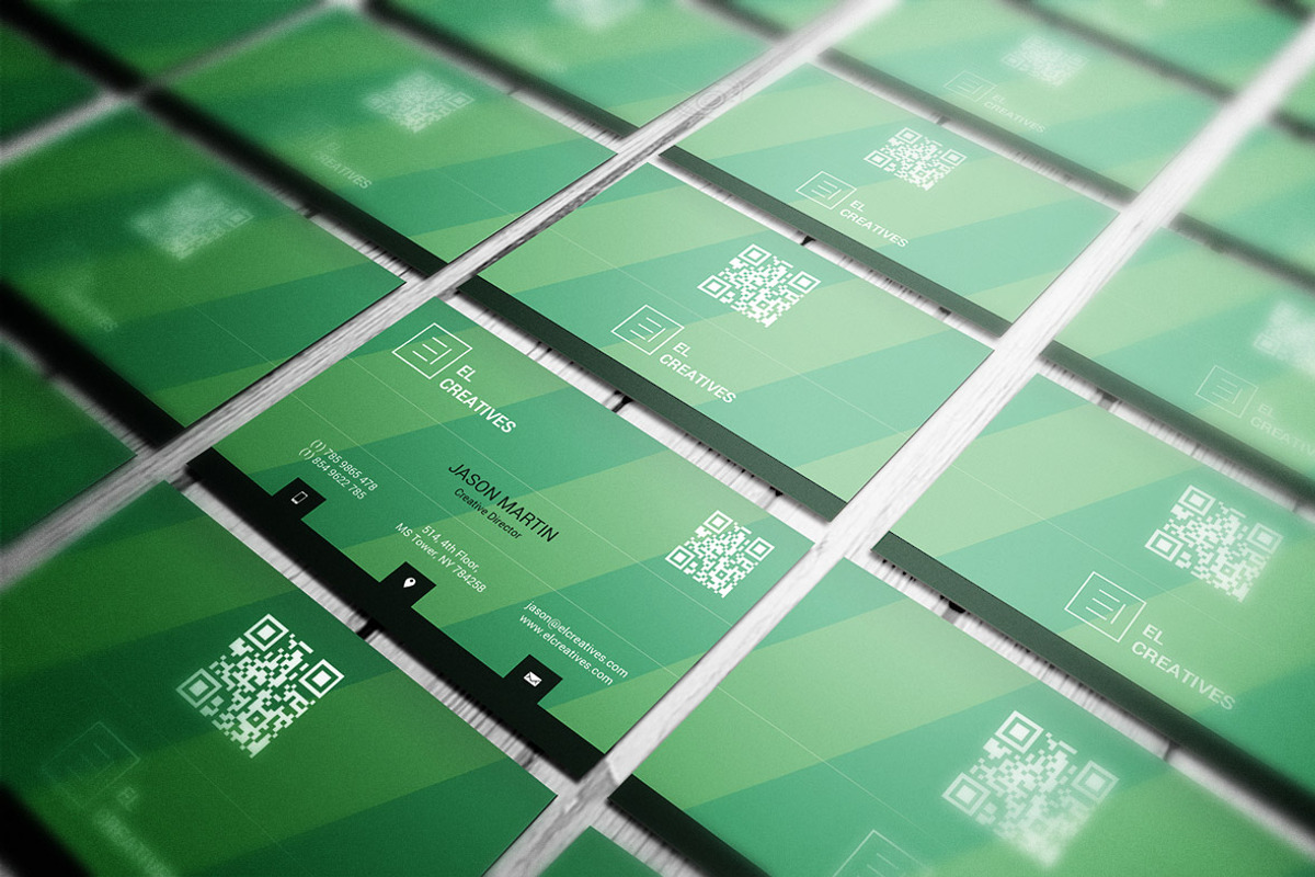 Green Creative Business Card, a Business Card Template by bouncy (Photo 3 of 4)