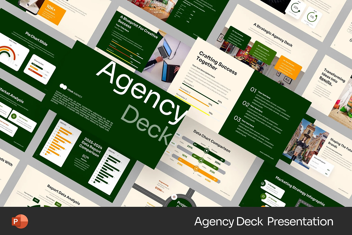 Agency Deck Powerpoint Templates, a Presentation Template by Fit-tee (Photo 1 of 2)