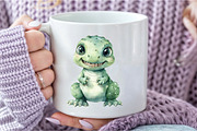 Watercolor Dinosaur Clipart, an Illustration by Libby Wishes (Thumbnail 9 of 9)