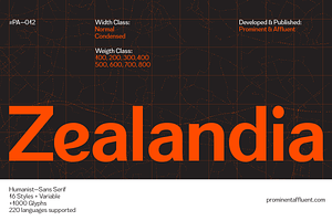 Zealandia - Sans Serif