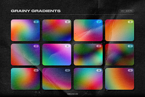 Grainy Backgrounds & Retro Gradients