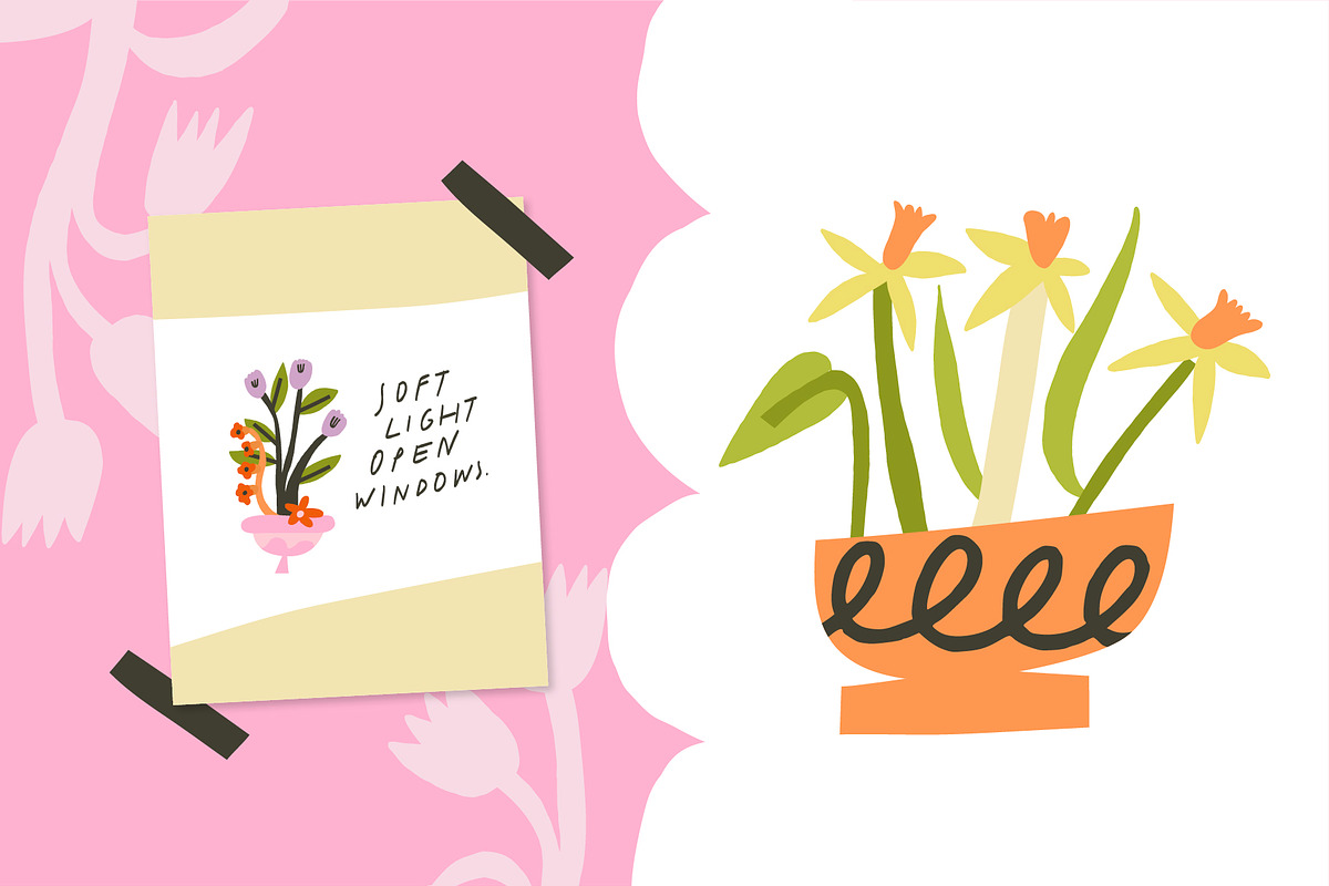Bloom Season Summer Floral Clipart, a Decorative Illustration by Olia (Photo 12 of 12)
