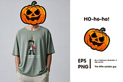 Creepy Zombie Kid Halloween image, a Seasonal Illustration by Kapitosh (Thumbnail 1 of 2)