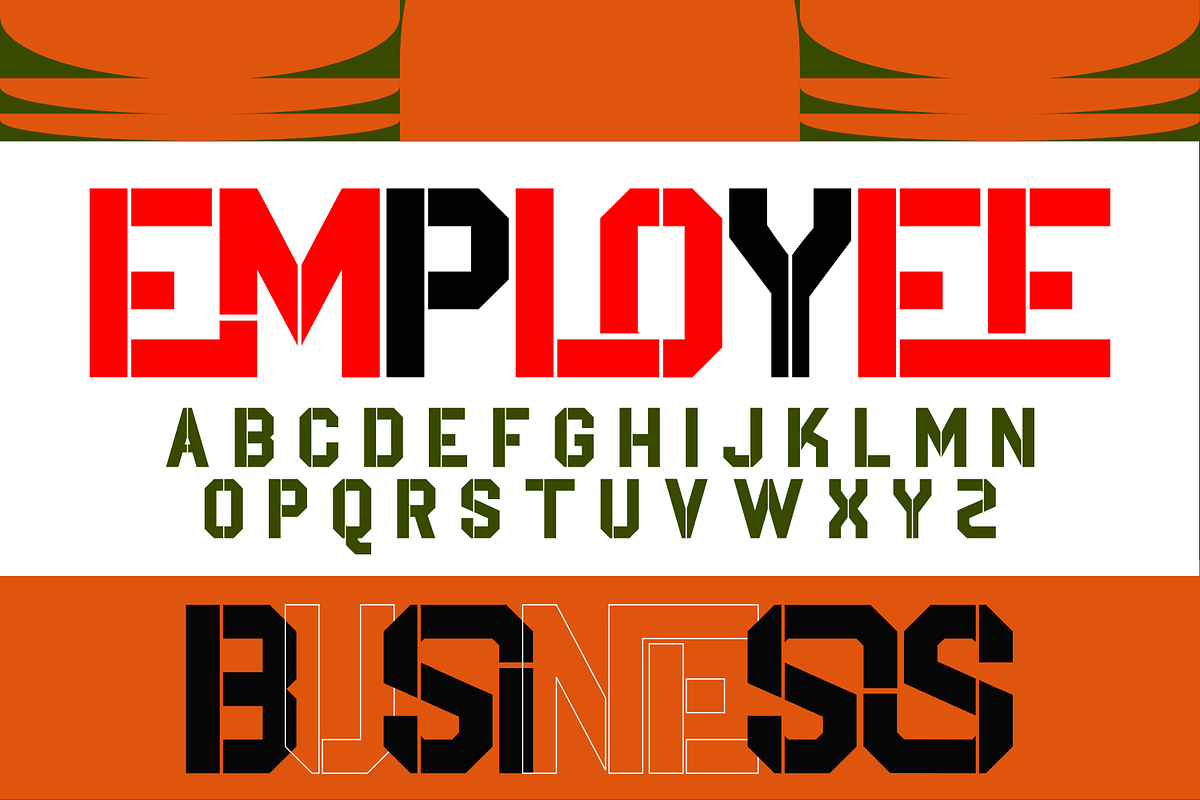 Qualities Stencil Font, a Sans Serif Font by 177Studio (Photo 3 of 7)