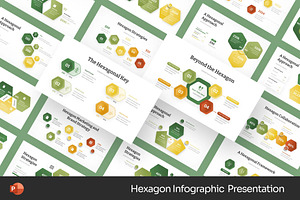 Hexagon Infographic Powerpoint, a Presentation Template by Fit-tee