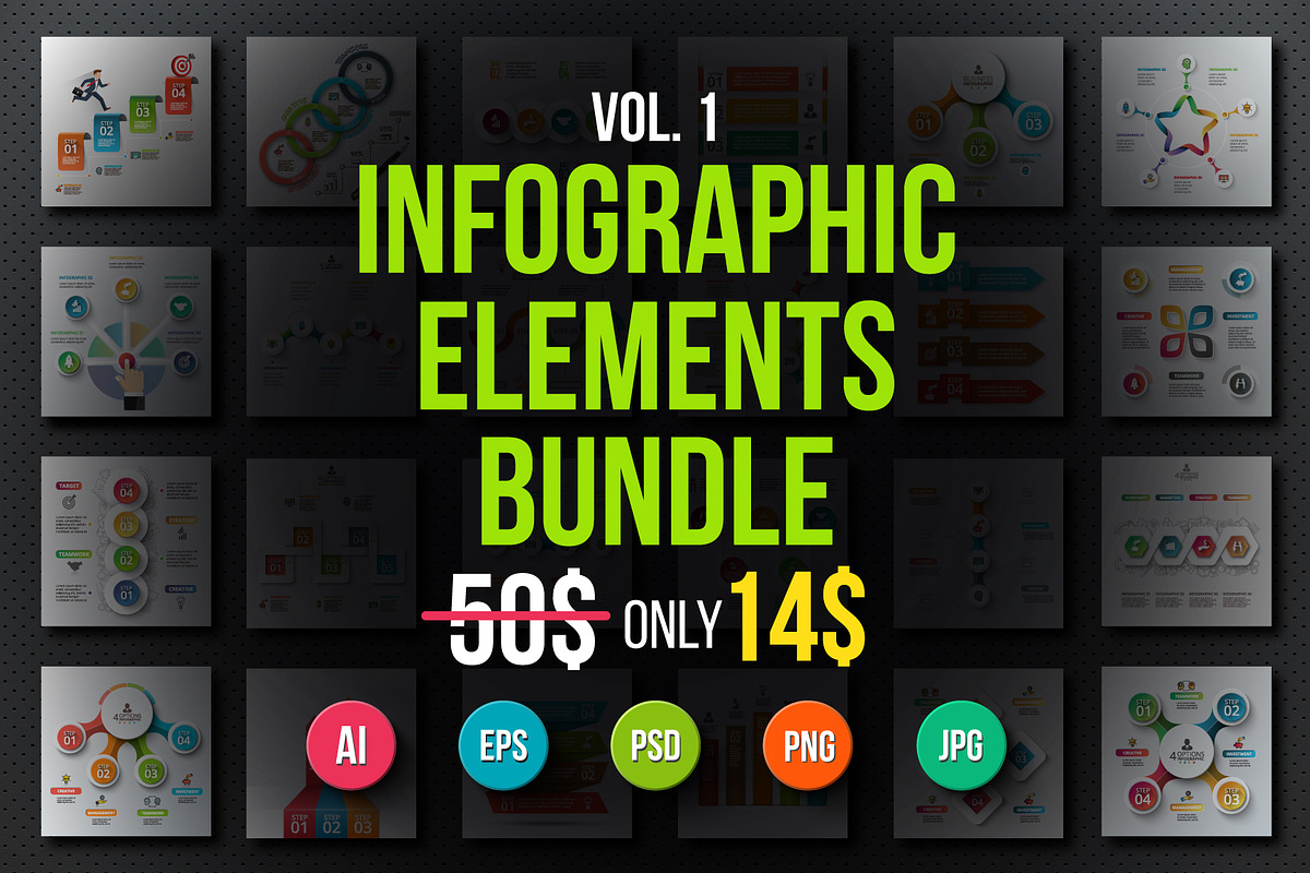 Infographic elements bundle v.01, a Presentation Template by Abert (Photo 1 of 9)