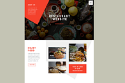 Restaurant site PSD (home+menu), a Websites & App Template by Pixelstudio (Thumbnail 1 of 2)