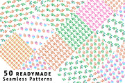 Hand Drawn Floral Pattern Set, a Pattern Graphic by Design Unique (Thumbnail 4 of 11)