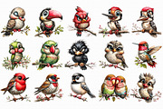 Funny Quirky Birds Clipart, an Illustration by Libby Wishes (Thumbnail 2 of 6)