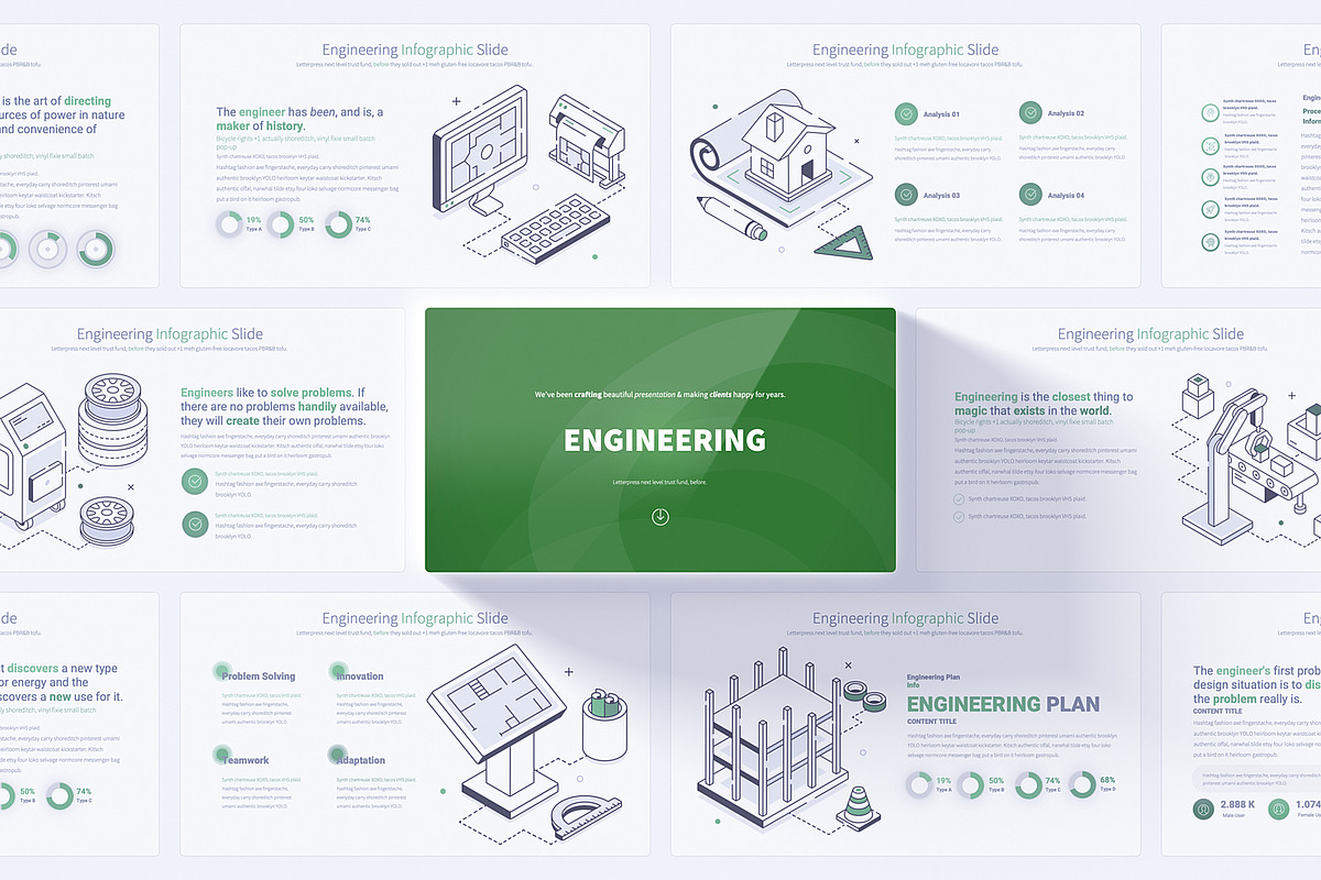 Engineering Powerpoint Template, a Presentation Template by Pulsecolor (Photo 1 of 10)