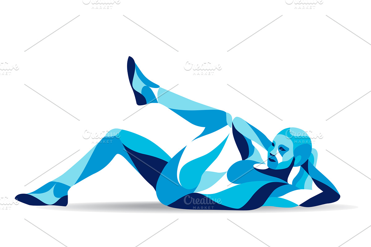 Set of stylized people in sport, an Illustration by Infinity Creativity (Photo 7 of 21)