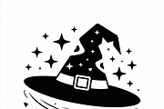 Halloween witch hat designed, an Illustration by Amazin_art (Thumbnail 7 of 21)