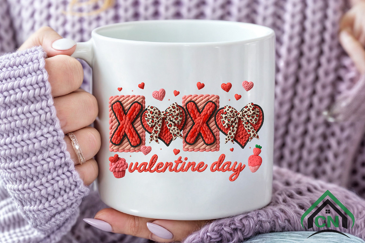 Faux Yarn Coquette Valentine's Day, an Illustration by Craft Nest (Photo 5 of 7)