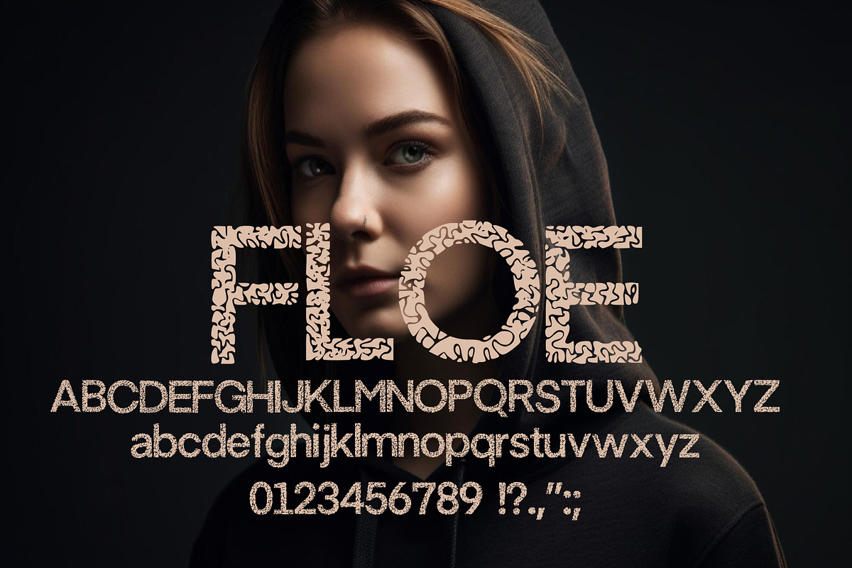 Floe - Art Unique Font, a Sans Serif Font by Neelam (Photo 2 of 5)