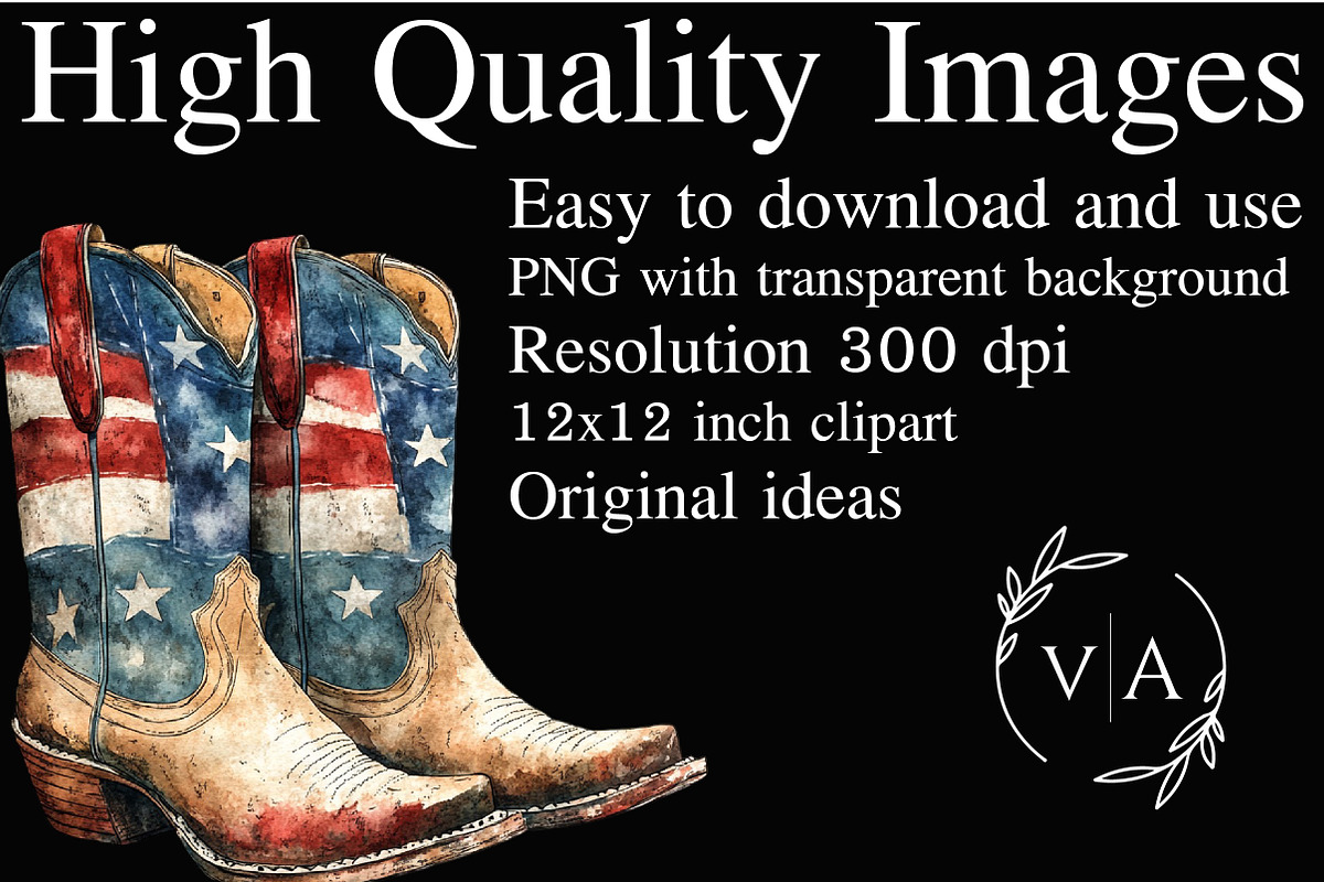 Cowboy Boots Clipart Bundle, an Illustration by Craft Nest (Photo 2 of 6)