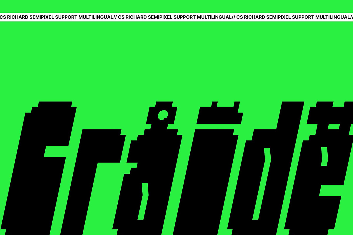 CS Richard Semipixel, a Sans Serif Font by Craft Supply Co. (Photo 7 of 8)