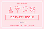 Party Line Icons, an Outline Icon by Made by Made (Thumbnail 1 of 6)
