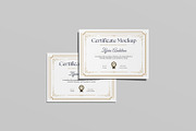 Certificate Mockup, an Advertising Mockup by ZifaraDesign (Thumbnail 2 of 11)