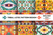 Ethnic pattern in aztec style, a Pattern Graphic by tomuato (Thumbnail 1 of 4)